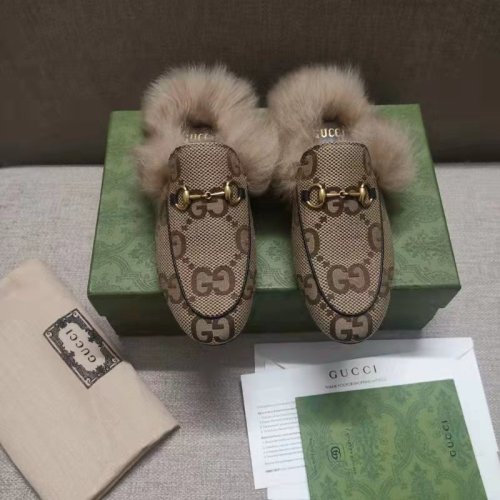 Gucci Womens Shoes Casual Loafers Design Luxury Brand Leather Princetown with Original Box