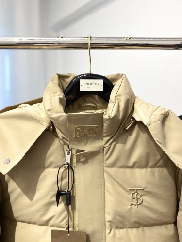 Burberry Design Mens Womens Winter Windprood Down Jackets Keep Warm 90% White Duck Down