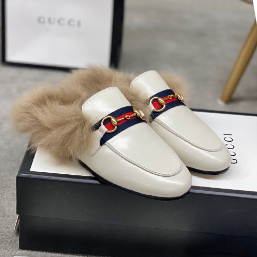 Gucci Womens Shoes Casual Loafers Design Luxury Brand Leather Princetown with Original Box