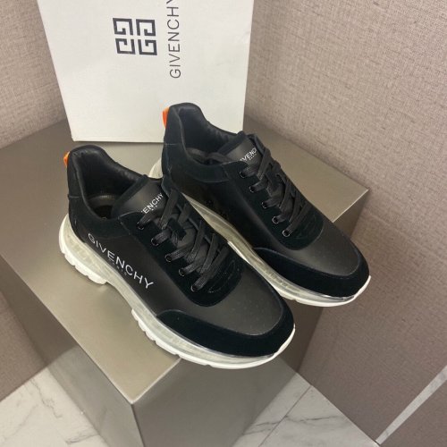 Givenchy Men Shoes Fashion Type Luxury Brand GIVENCHY SNEAKERS IN LEATHER WITH LATEX BAND with Original Box