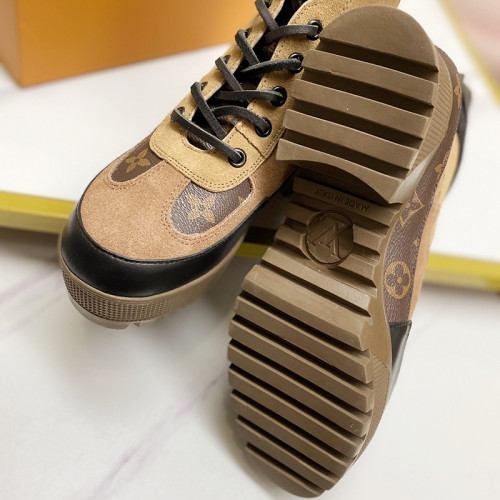 Louis Vuitton Women Shoes Boots Fashion Ankle Boots Luxury LAUREATE DESERT BOOT with Original Box 1A524D