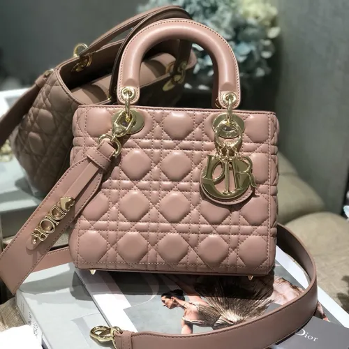 Dior Womens Bags Handbags Luxury Fashion LADY DIOR D-LITE BAG with Original Box