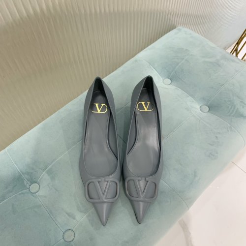 Valentino Women Shoes Mule Flip Flop Sandals VLOGO SIGNATURE CALFSKIN PUMP 45MM / 1.8 IN. with Original Box