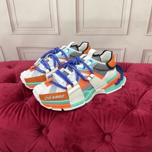 Dolce&Gabbana Womens Shoes Sneakers Luxury Brand Mixed-material Daymaster sneakers with DG logo CS1941AQ7098B706