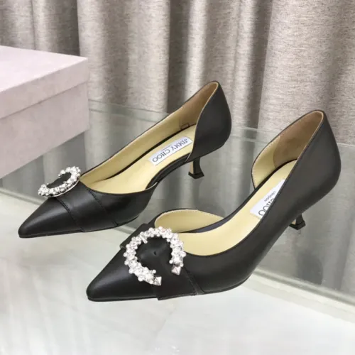 Jimmy Choo Womens Shoes Pumps Luxury Brand Design with Original Box 4.5cm Heel whatsapp 