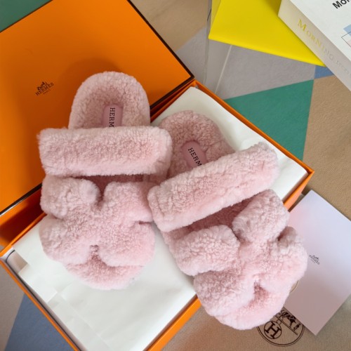 Hermes Womens Mens Unisex Shoes Winter Wool Extra Slippers Sandals Casual Fashion Sandals Luxury Brand with Original Box Whatsapp 