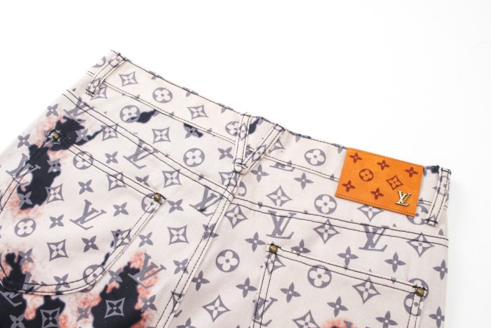 Louis Vuitton Luxury Brand Women Mens Pant Jeans   
