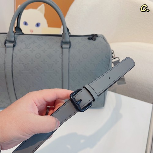 Louis Vuitton Womens and Mens Unisex Bags Luxury Brand LV Keepall Bandoulière 50 Fashion Design Travel Bag