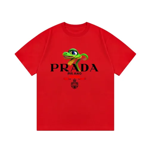 Prada Luxury Brand Men Womens Short Sleeve T-Shirt T shirts   