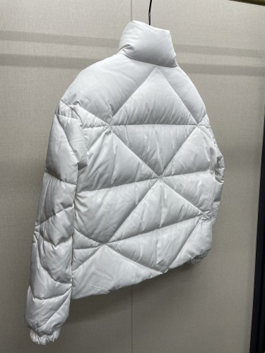 Prada Design Womens Mens Winter Windprood Down Jackets Keep Warm 90% White Duck Down