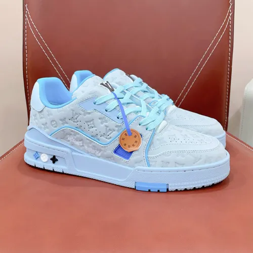 Louis Vuitton Mens Shoes Fashion Sneakers Design Luxury Brand LV TRAINER SNEAKER 1ABLVV Mix of materials with Original Box 1ABLUR  