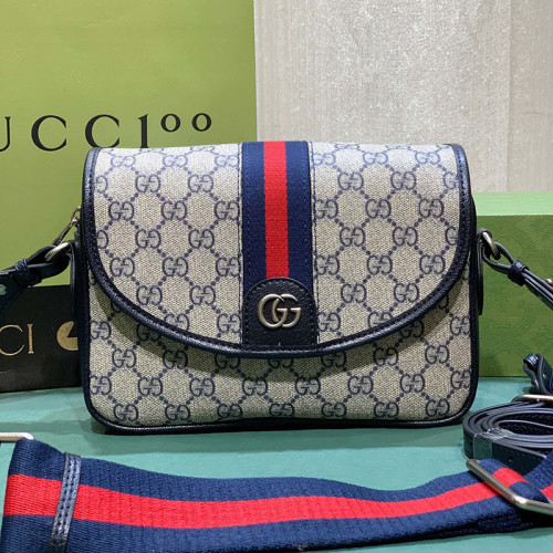 Gucci Womens Mens Bags Crossbody Shoulder Messenger Bags Luxury Brand Ophidia mini GG shoulder bag with Original Box 722117 FAAX9 4047