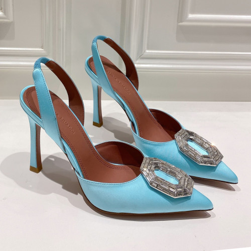 Amina Muaddi Womens Shoes Sandals Slippers Luxury Brand Fashion Pumps for Women with Original Box