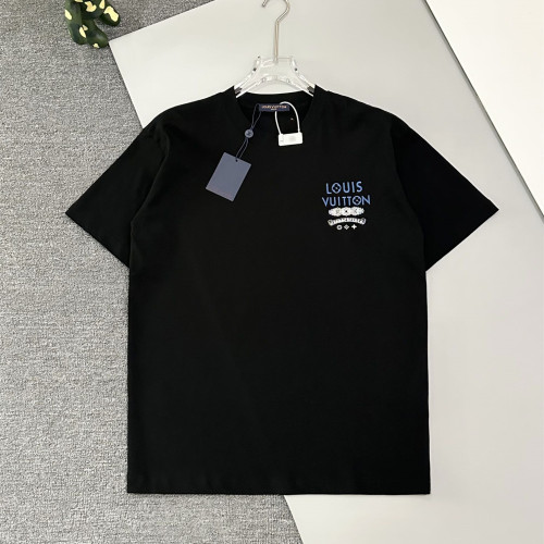 Louis Vuitton x Chrome Hearts Luxury Brand Men Womens Short Sleeve T-Shirt   