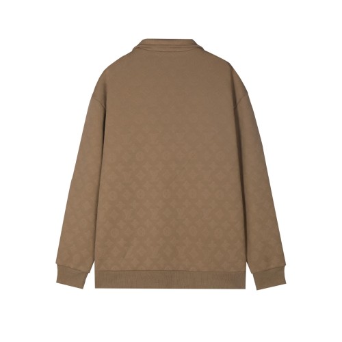 Louis Vuitton Womens Mens Zip Sweatshirt Luxury Brand Mens Sweatshirts   