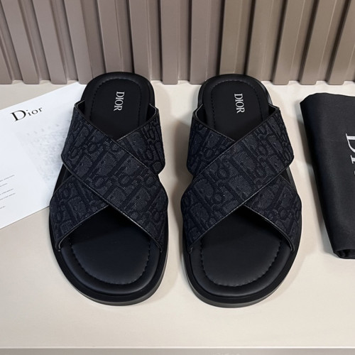 Dior Men Shoes Sandals Luxury Brand Fashion DIOR AQUA SANDAL Black Dior Oblique Jacquard with Original Box 3SA135ZSA_H969 Whatsapp 