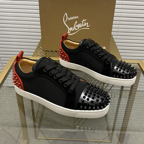Christian Louboutin Mens Shoes Sneakers Luxury Brand Red Bottom Design Sports Footwears with Original Box
