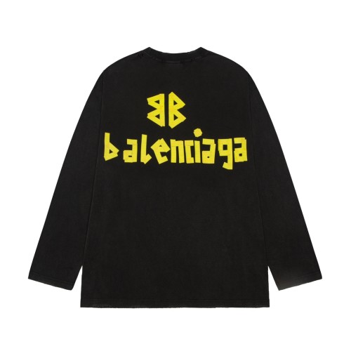 Balenciaga Luxury Brand Women Mens Long Sleeve T-Shirt   