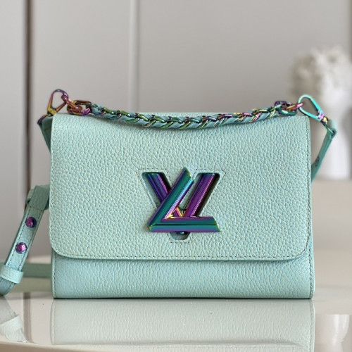 Louis Vuitton Womens Bags Shoulder Messenger Bags Luxury Brand TWIST MM M20834 with Original Box