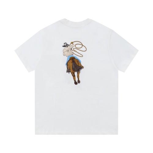 Louis Vuitton Luxury Brand Men Womens Short Sleeve T-Shirt Graphic Embroidered Cotton T-Shirt 1AFXNO   
