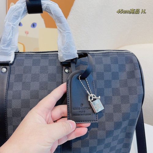 Louis Vuitton Womens and Mens Unisex Bags Luxury Brand LV Keepall Bandoulière 45 Fashion Design Travel Bag