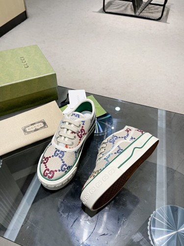 Gucci Womens Shoes Sneakers Luxury Brand Women's Gucci Tennis 1977 sneaker 694741 17L10 9060 with Original Box