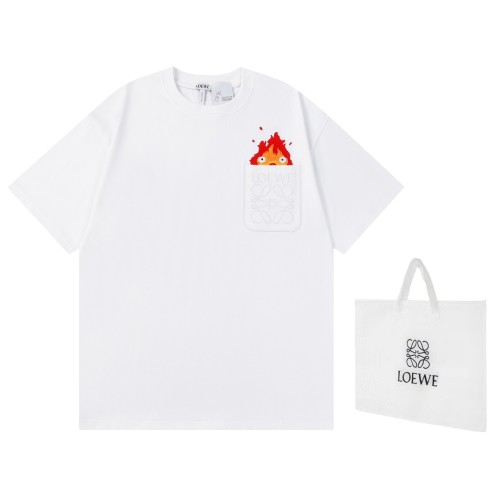 Loewe Luxury Brand Men Womens Short Sleeve T-Shirt   