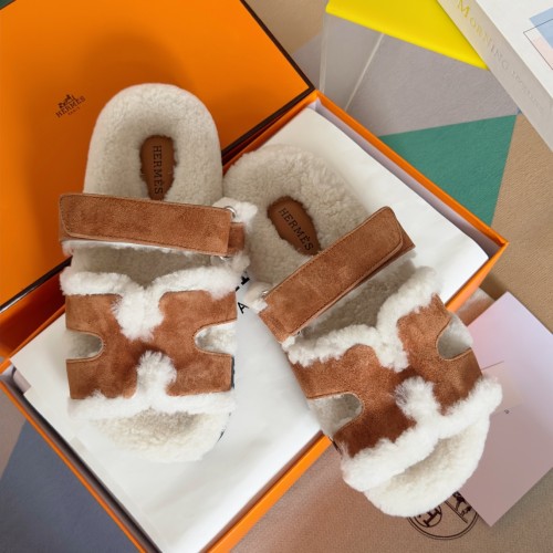 Hermes Womens Mens Unisex Shoes Winter Wool Extra Slippers Sandals Casual Fashion Sandals Luxury Brand with Original Box Whatsapp 