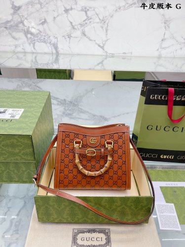 Gucci Womens Bags Shoulder Handbag Luxury Brand Gucci Diana mini tote bag in leather 702732 U3ZDT 5479