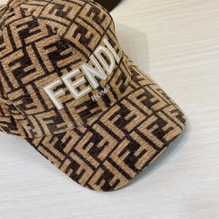 Fendi Men Womens Hat Luxury Brand Design Fendi Baseball Cap with Original Box  