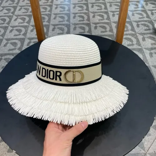 Dior Womens Straw Hat Luxury Brand Design Dior Cap with Original Box  