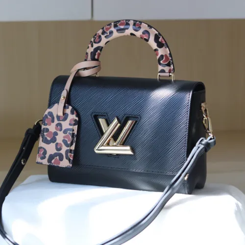 Louis Vuitton Womens Bags Shoulder Messenger Bags Luxury Brand TWIST MM M20834 with Original Box