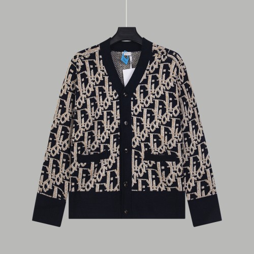 Dior Men Womens Sweater Knitwear Luxury Brand Mens Knit Cardigan Top Quality   