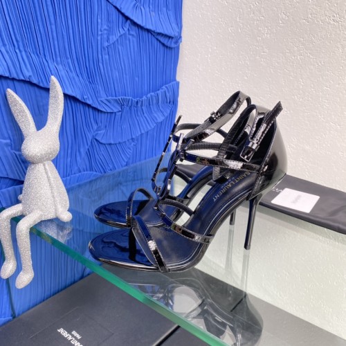 Saint Laurent YSL Womens Shoes Sandals Cassandra Monogram High Heel 10.5cm with Original Box