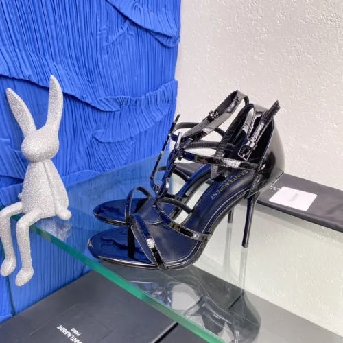 Saint Laurent YSL Womens Shoes Sandals Cassandra Monogram High Heel 10.5cm with Original Box