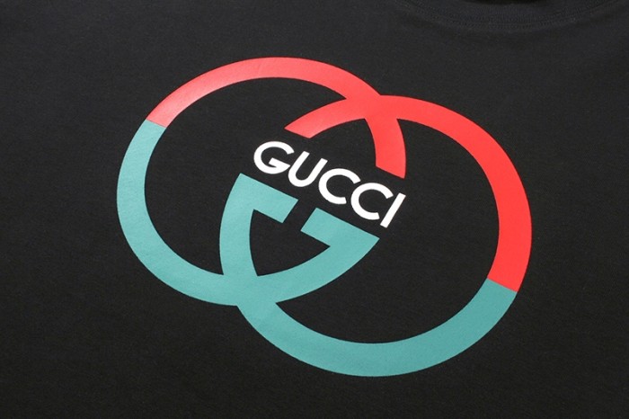 Gucci Luxury Brand Women Mens Short Sleeve T-Shirt COTTON JERSEY PRINTED T-SHIRT 771758 XJF68 2293   