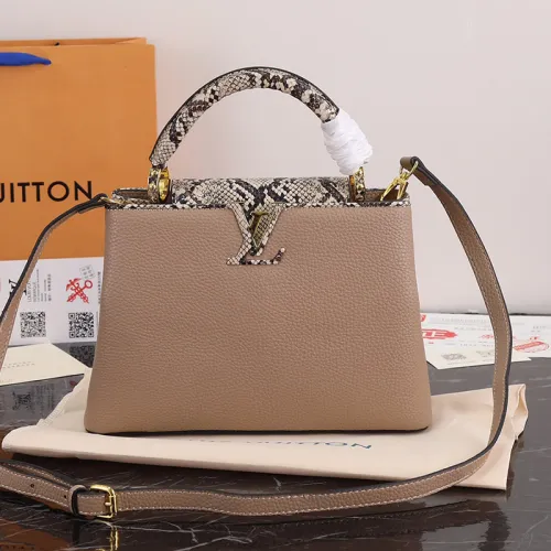 Louis Vuitton Womens Bags Handbags Luxury Brand CAPUCINES BB Leather Messenger Shoulder Bags M52689