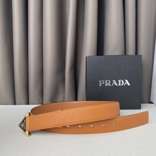 Prada Womens Belt Luxury Brand Fashion Women Belts with Original Box Saffiano Leather Belt