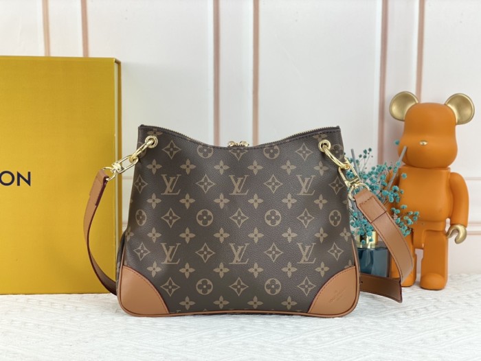 Louis Vuitton Womens Bags Luxury Brand Fashion Type ODÉON MM Natural Monogram coated canvas M45354 with Original Box