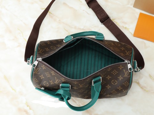 Louis Vuitton Womens and Mens Unisex Bags Luxury Brand LV Keepall Bandoulière 35 Fashion Design Travel Bag