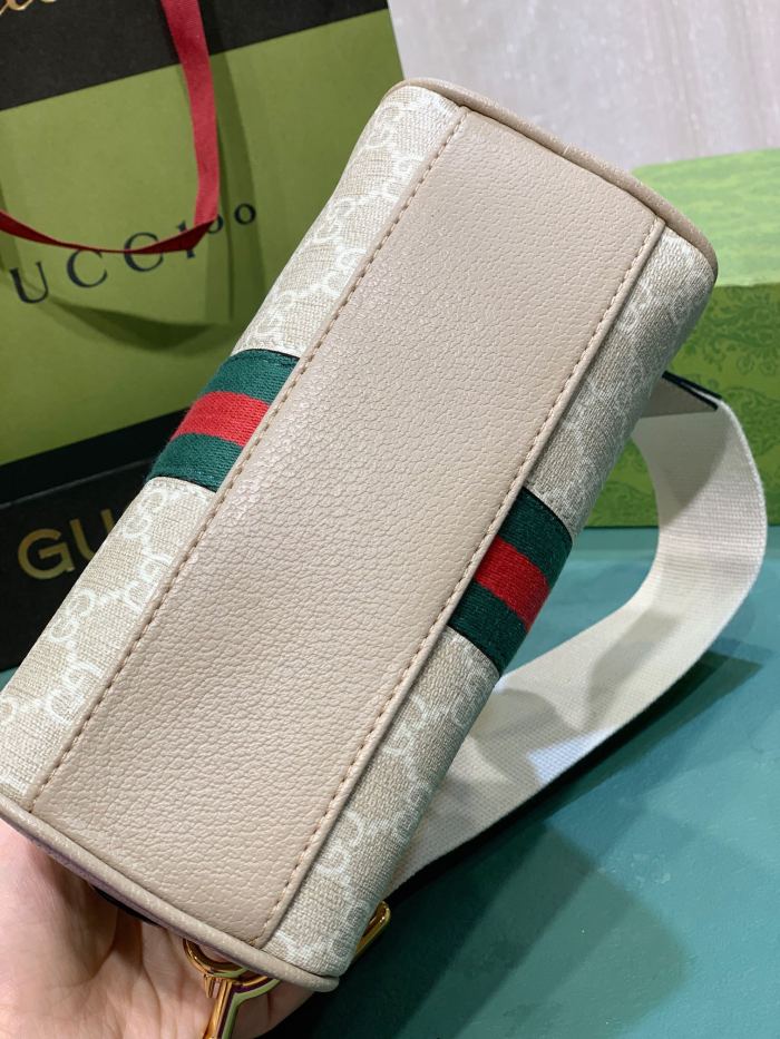 Gucci Womens Bags Shoulder HandBags Luxury Brand Gucci Ophidia mini GG top handle bag with Interlocking G with Original Box 724606 FABEX 9642