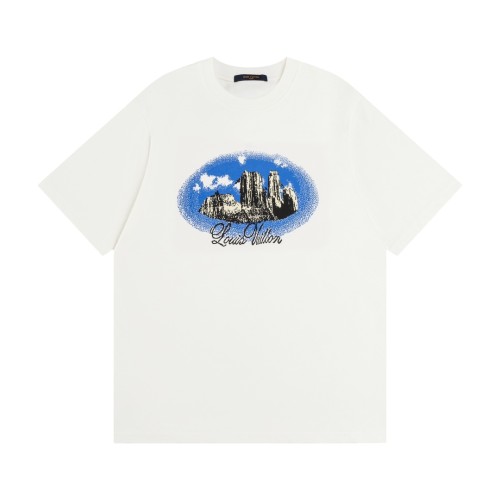 Louis Vuitton Luxury Brand Men Womens Short Sleeve T-Shirt   