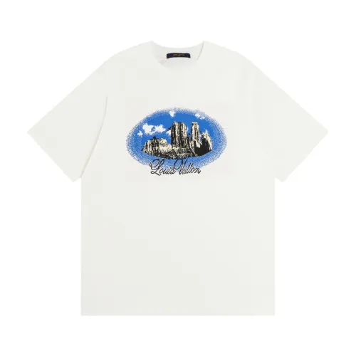 Louis Vuitton Luxury Brand Men Womens Short Sleeve T-Shirt   