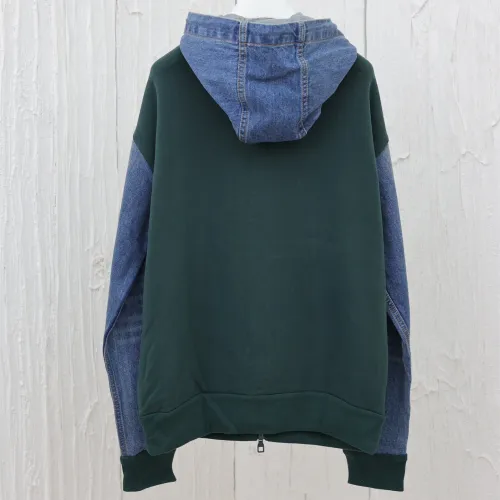 Louis Vuitton Men Womens Coat Jacket Luxury Brand Mens Hybrid Hoodie Denim Jacket 1AAGP8 Top Quality   