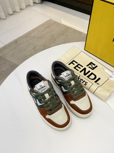 Fendi Mens Shoes Fashion Sneakers Luxury Brand Casual Fendi Trainer Sneakers Match Basse Shoes for Men with Original Box