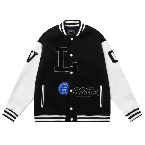 Louis Vuitton Men Womens Jackets Coat Luxury Brand Mens Jackets Varsity Blouson Top Quality   
