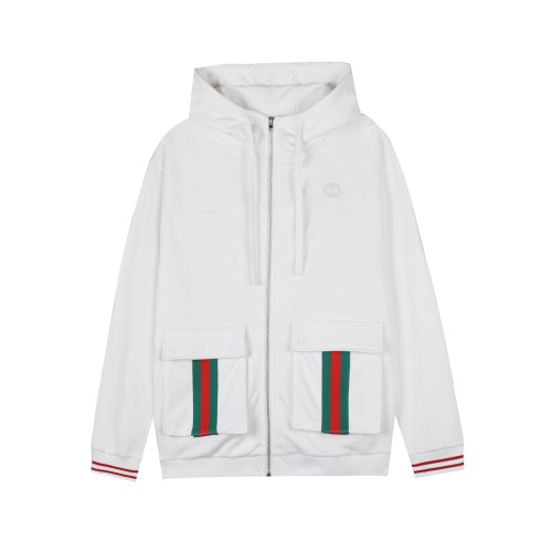 Gucci Womens Mens Zip Hoodie Coat Luxury Brand Mens Sweatshirt Winter Fashion   