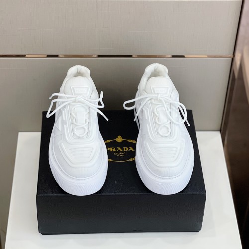 Prada Mens Shoes Casual Luxury Brand Breathable Sneakers with Original Box Thunder Sneaker