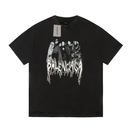 Balenciaga Luxury Brand Women Mens Short Sleeve T-Shirt   