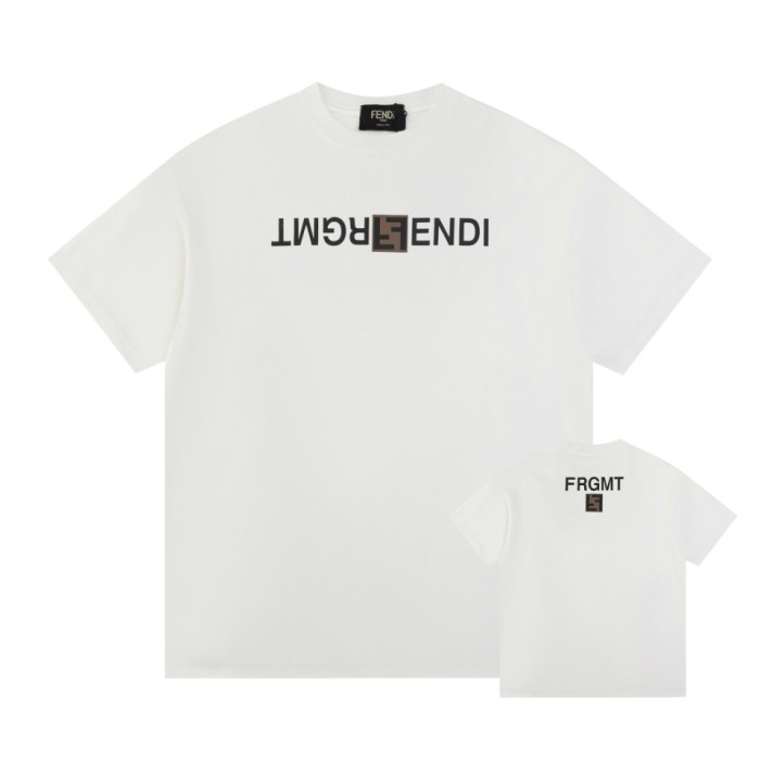 Fendi x Frgmt Luxury Brand Women Mens Short Sleeve T-Shirt   